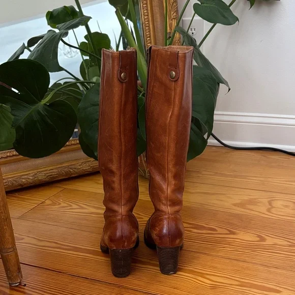 Clarks Brown Leather knee high Boots size 6 - Picture 6 of 9